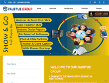 Tablet Screenshot of faustusgroup.com